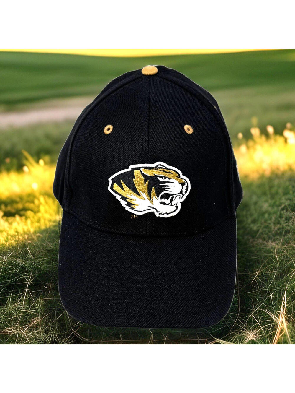 Missouri Tigers Mizzou The Game Adult Baseball Ball Cap Hat SEC Size L/XL EUC